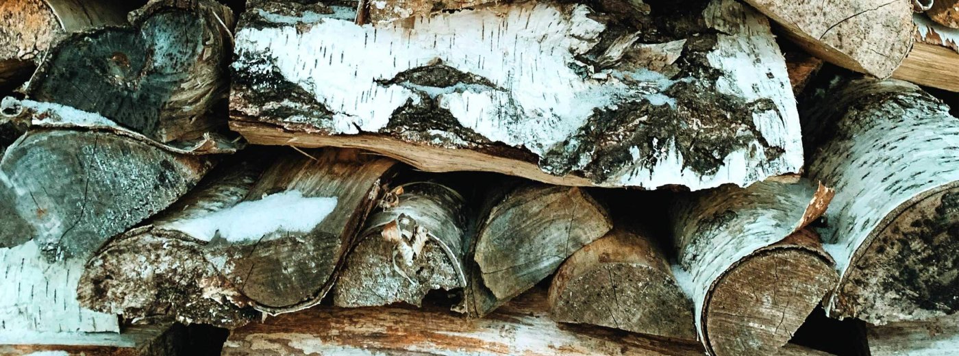 Træstak med birketræ